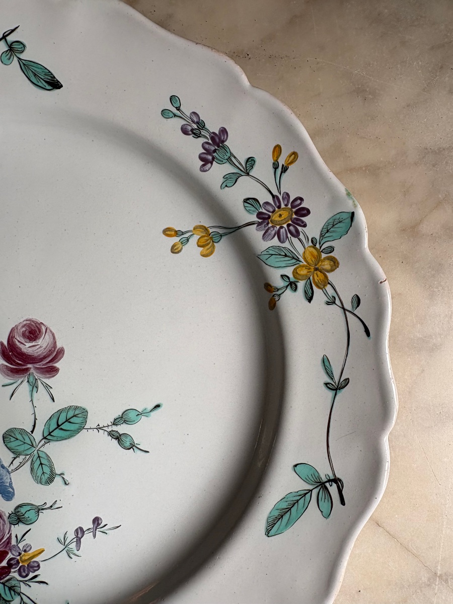 Marseille Earthenware Plate Attributed To The Manufacture Of Honoré Savy-photo-2