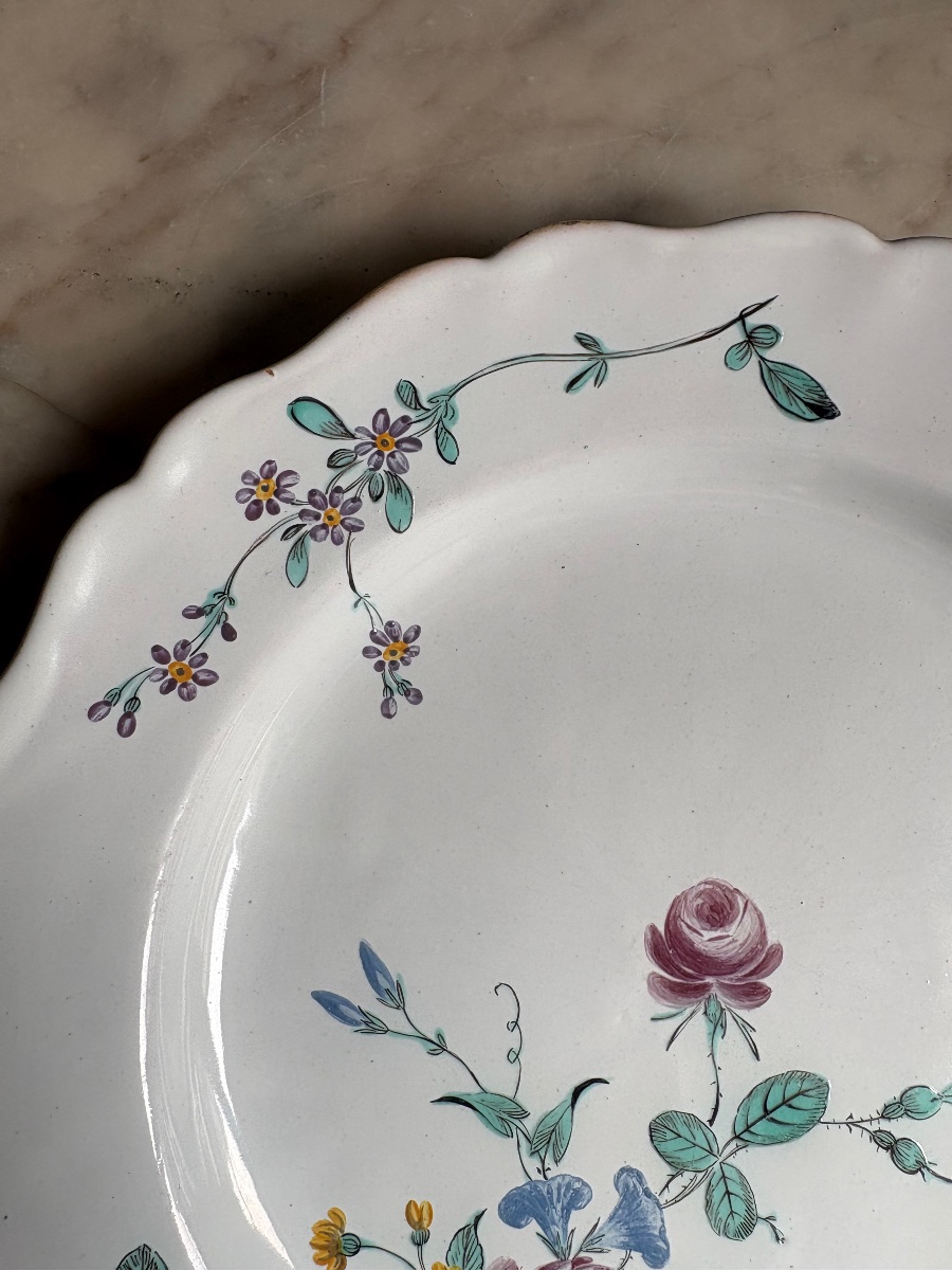 Marseille Earthenware Plate Attributed To The Manufacture Of Honoré Savy-photo-3