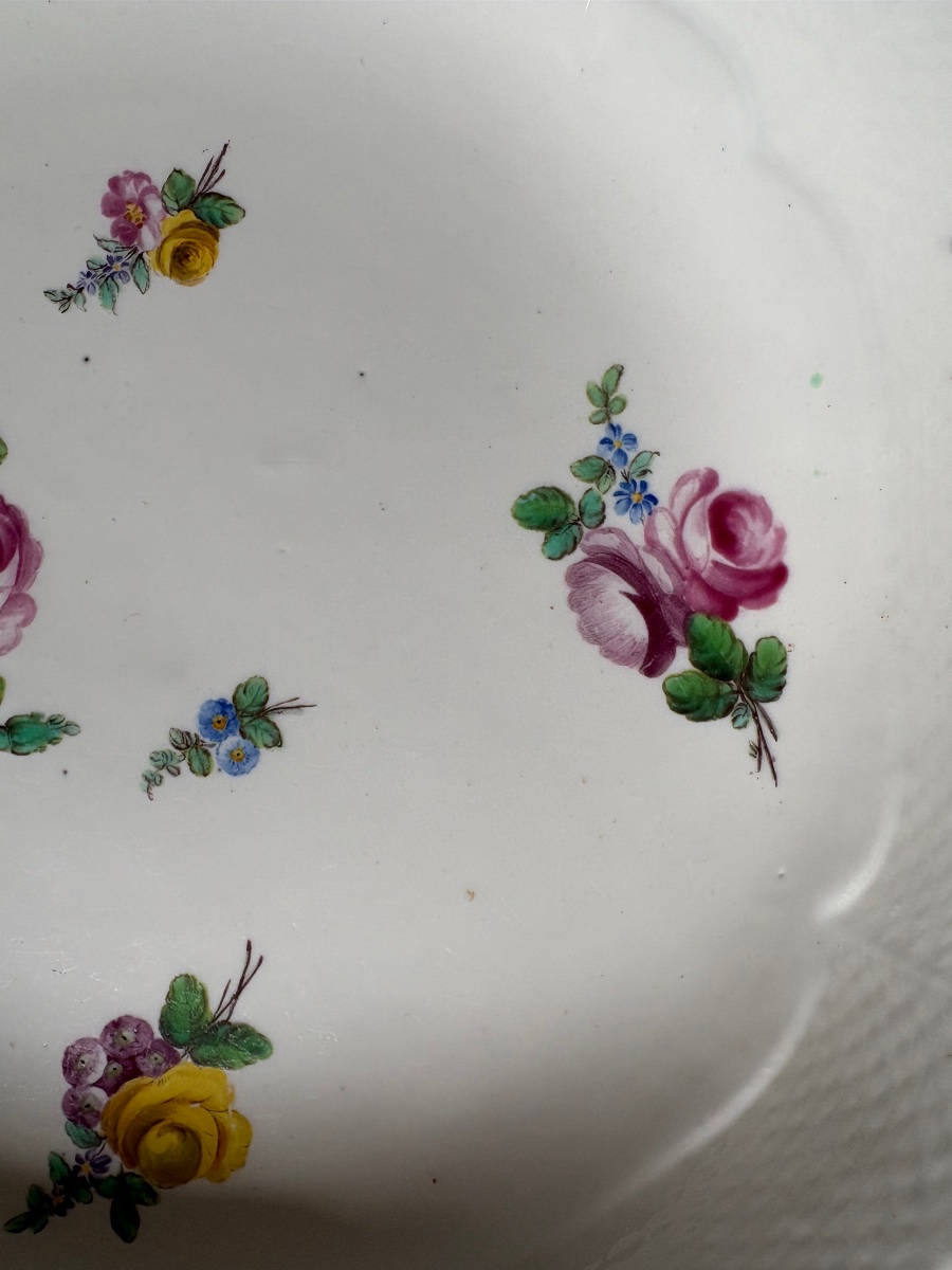 Compotier en porcelaine tendre de Chantilly-photo-3