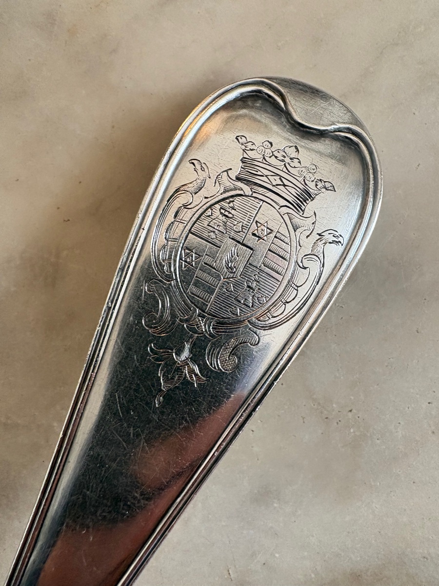 Silver Stew Spoon, Montpellier (1756–1757), Silversmith Pierre Miston-photo-2
