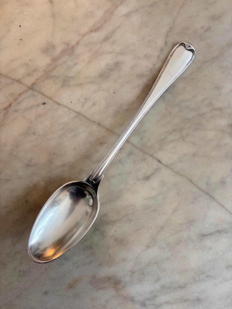 Silver Stew Spoon, Montpellier (1756–1757), Silversmith Pierre Miston-photo-3