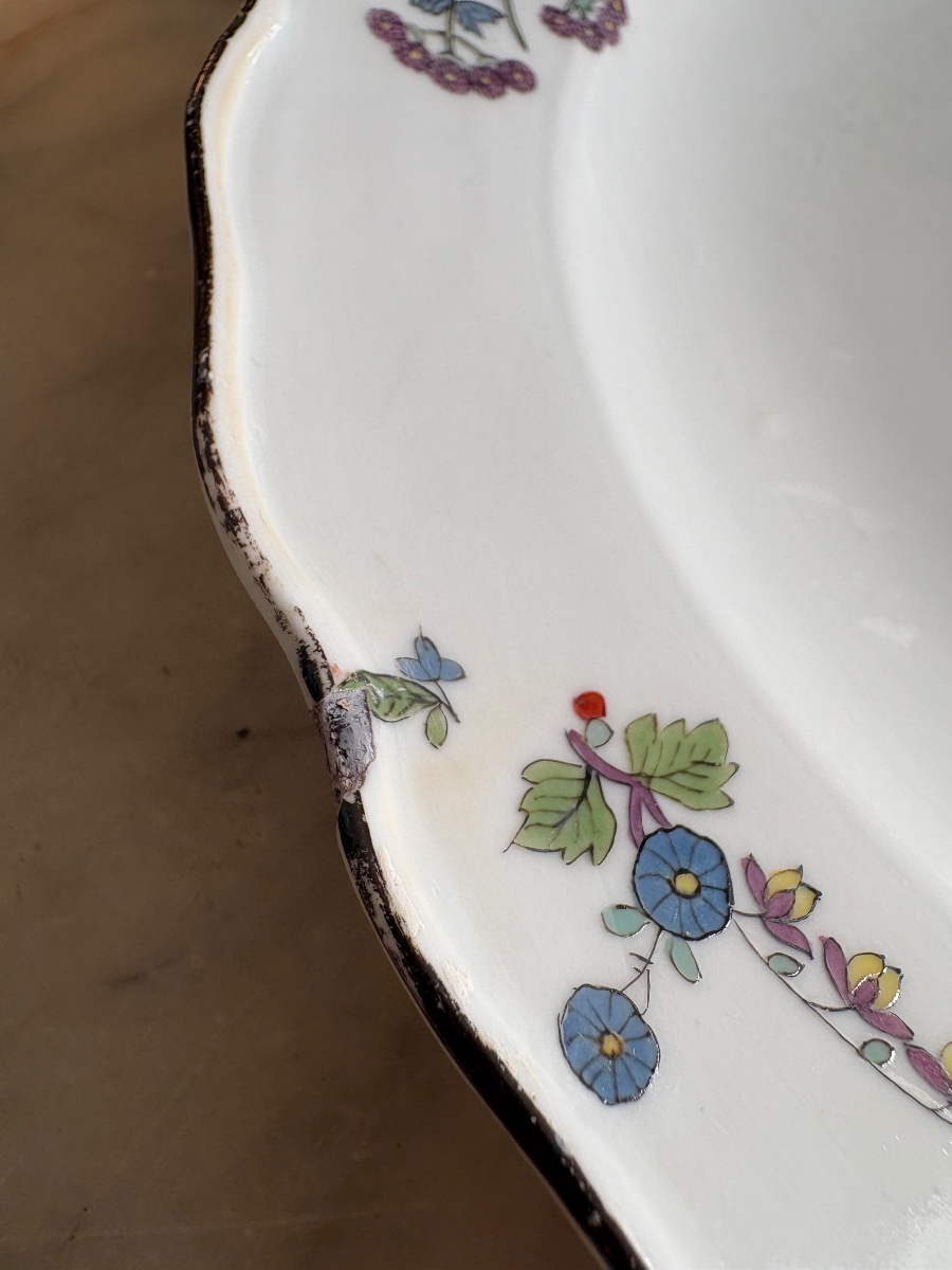 Pair Of Meissen Porcelain Plates With A Butterfly Design-photo-4