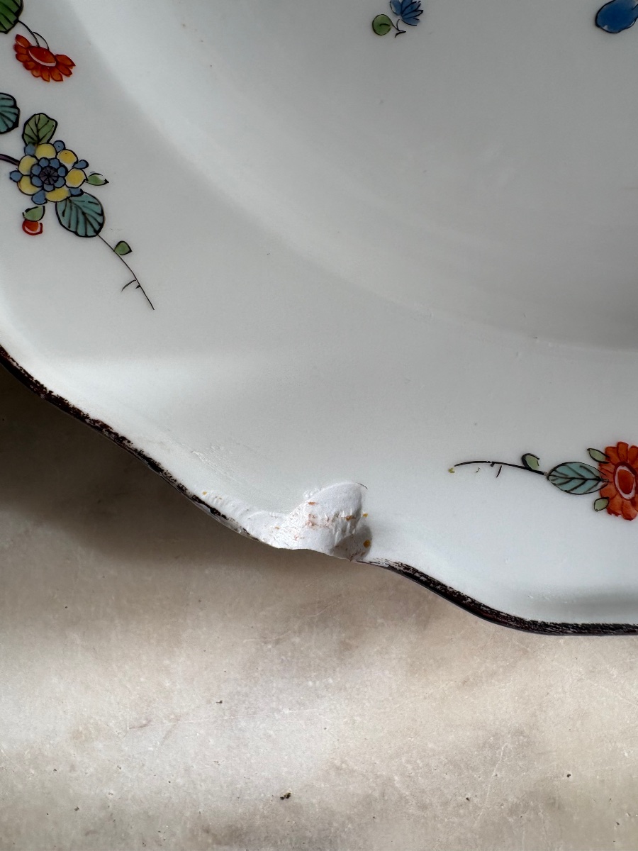 Pair Of Meissen Porcelain Plates With A Butterfly Design-photo-5