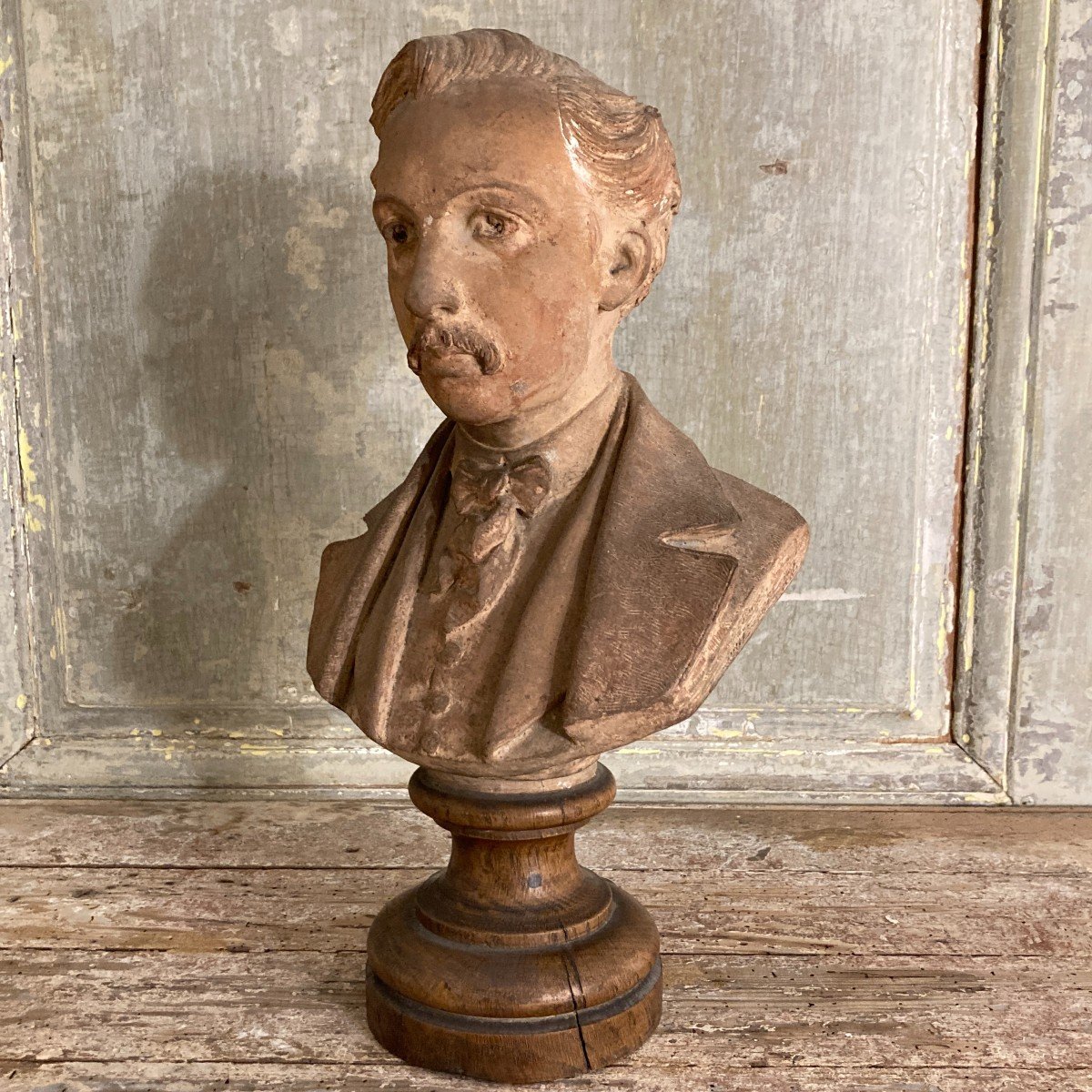 XIX Terracotta Bust-photo-7