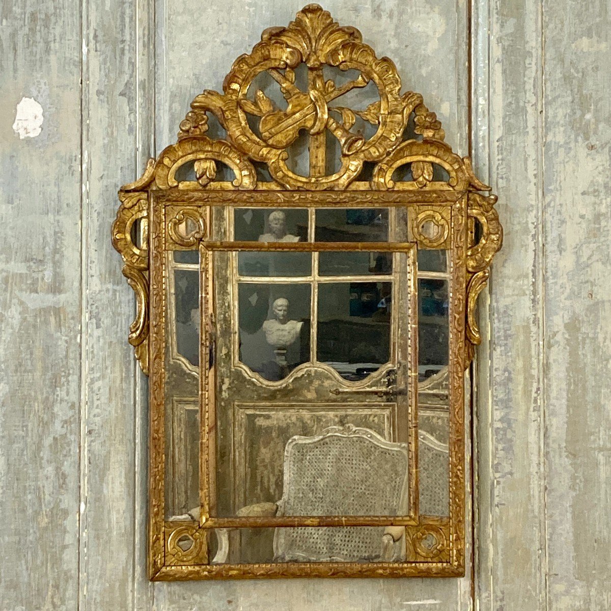Régence Period Beaded Mirror-photo-6