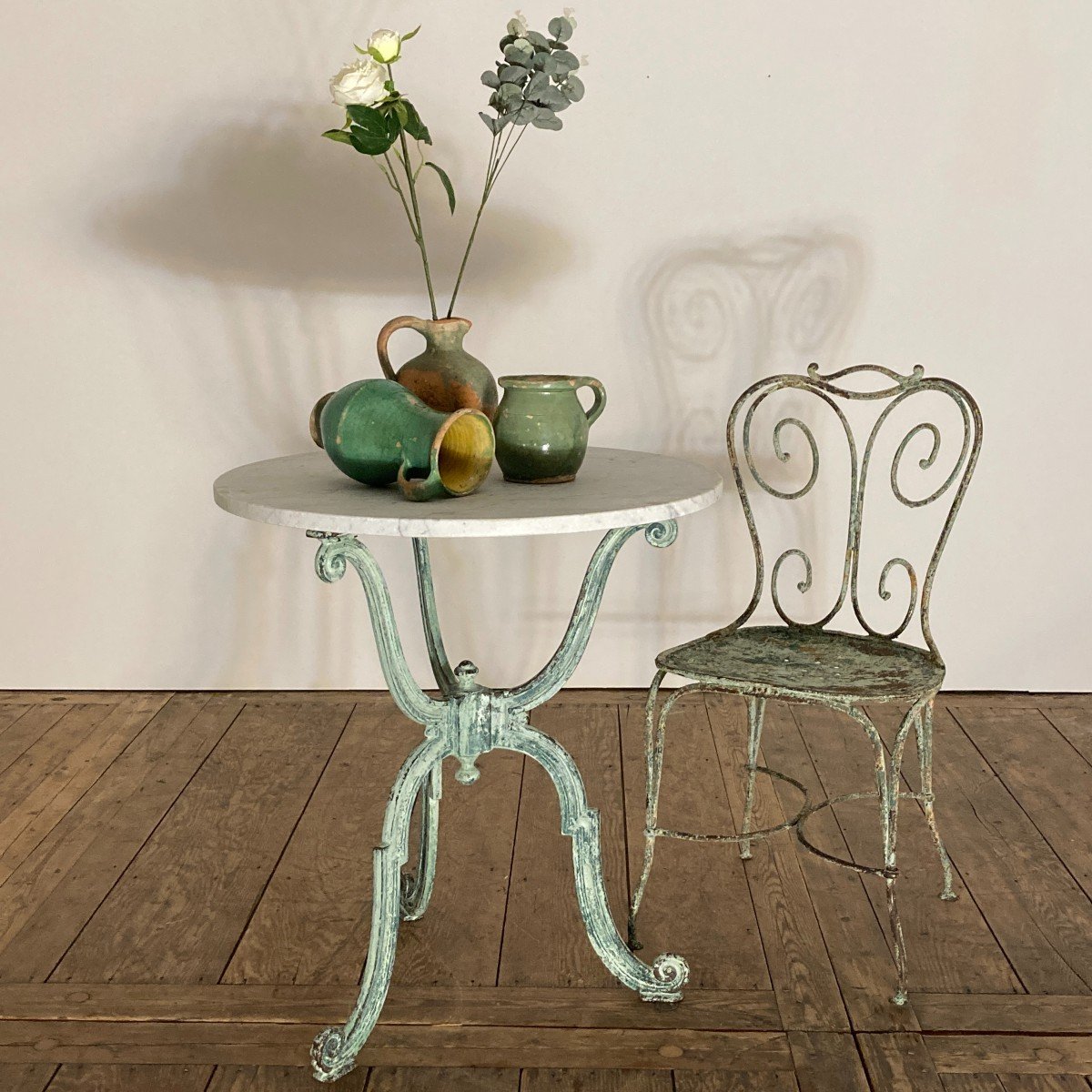 XIX Cast Iron Pedestal Table-photo-6