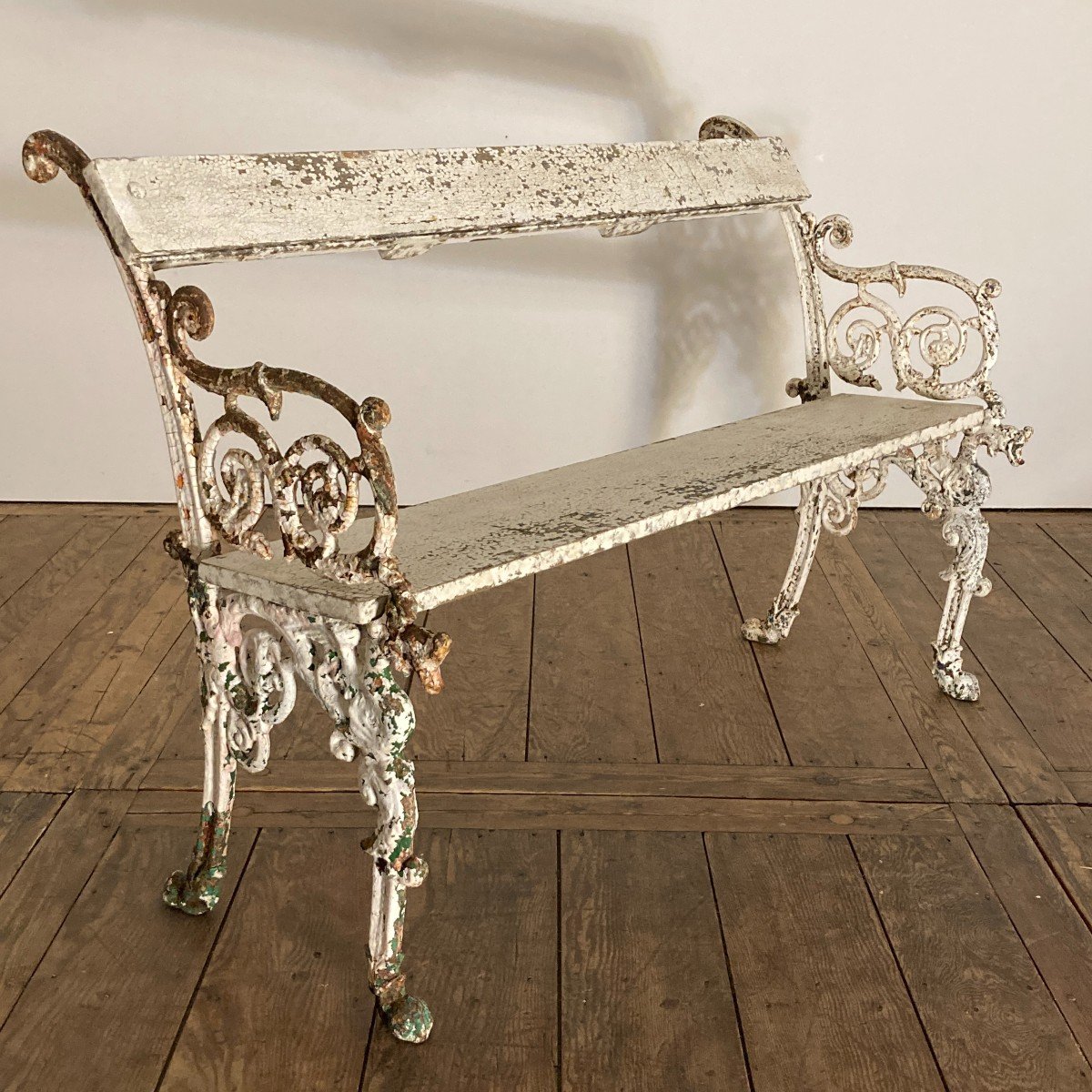 19th Century Cast Iron Garden Bench-photo-2