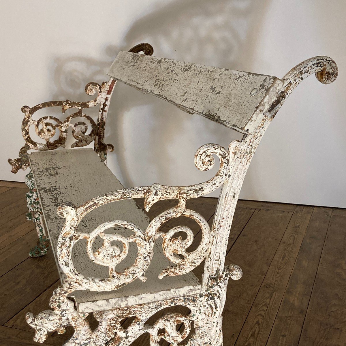 19th Century Cast Iron Garden Bench-photo-3
