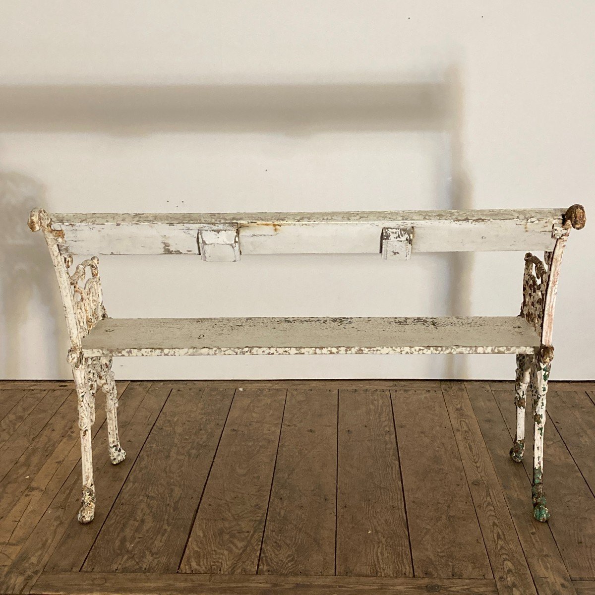 19th Century Cast Iron Garden Bench-photo-4
