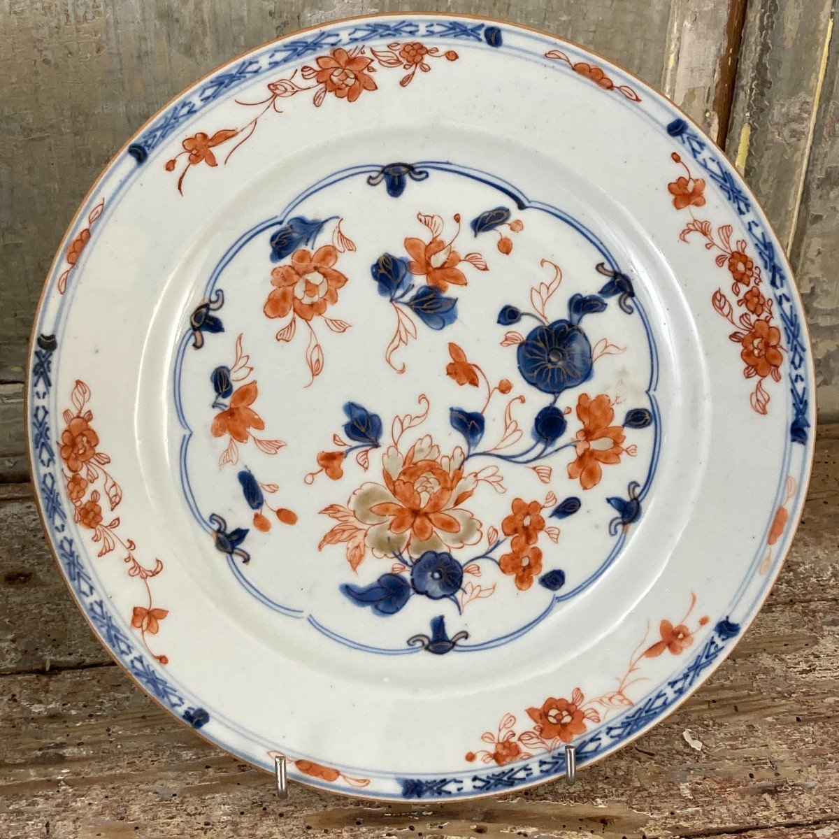 2 18th Century Chinese Porcelain Plates-photo-2