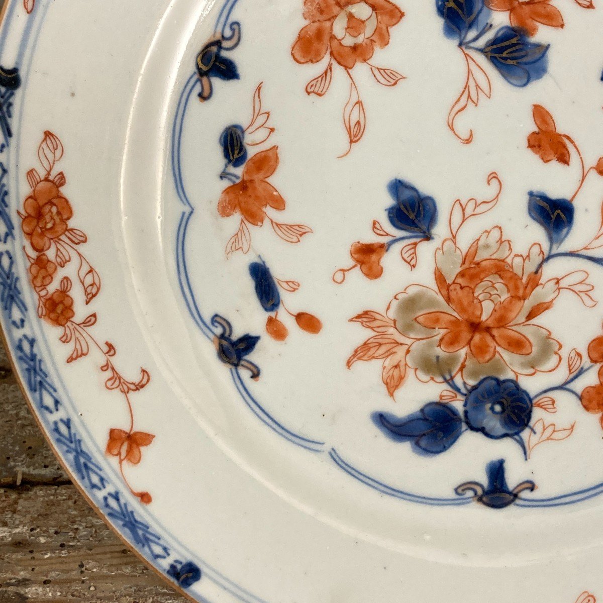 2 18th Century Chinese Porcelain Plates-photo-3