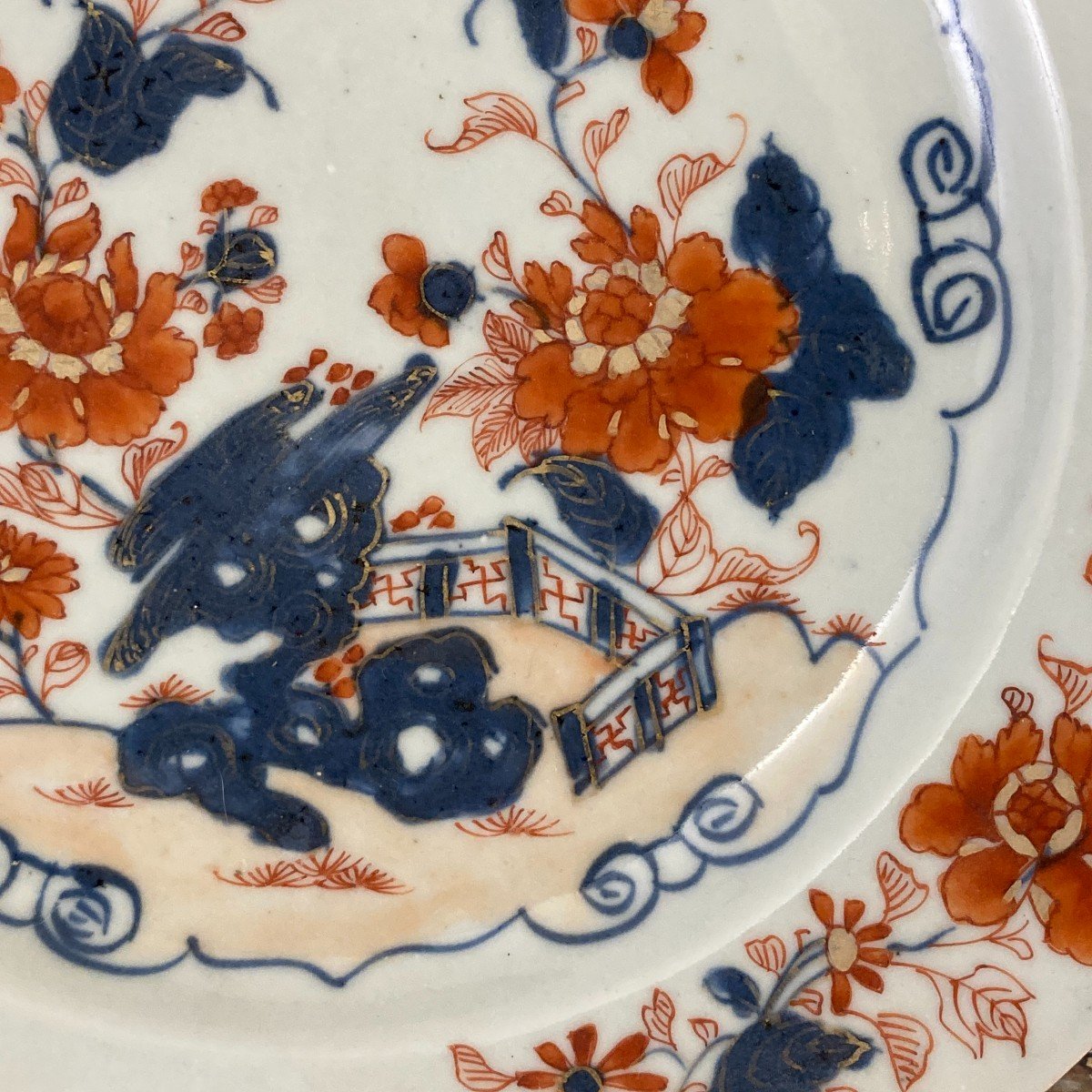 2 18th Century Chinese Porcelain Plates-photo-3