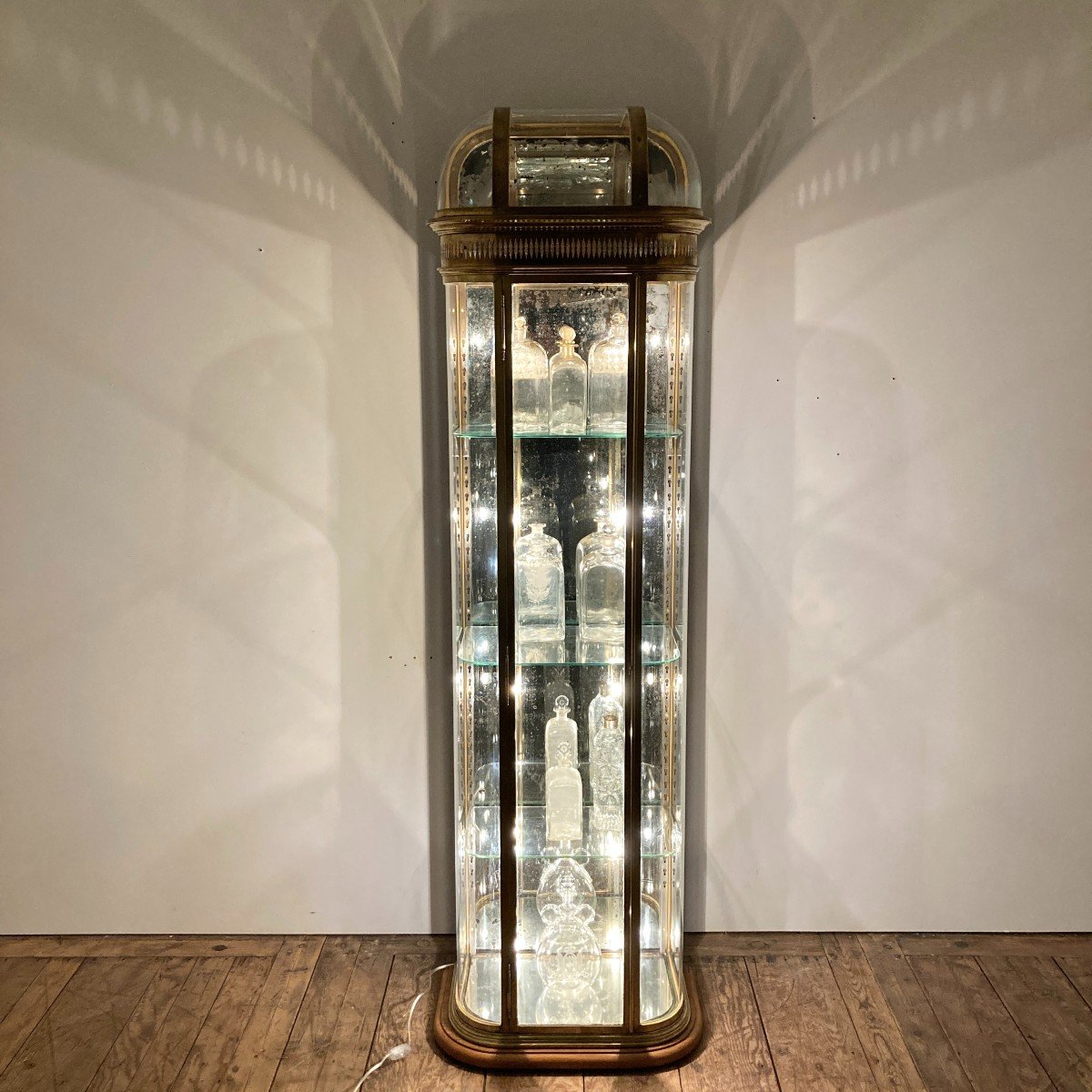 Vitrine en laiton 1900-photo-2
