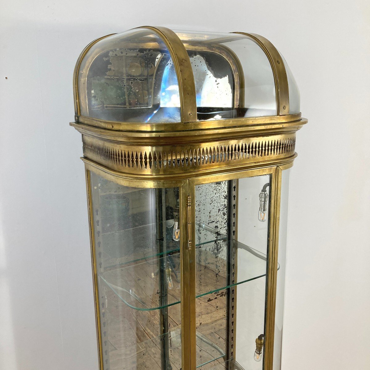 Vitrine en laiton 1900-photo-4