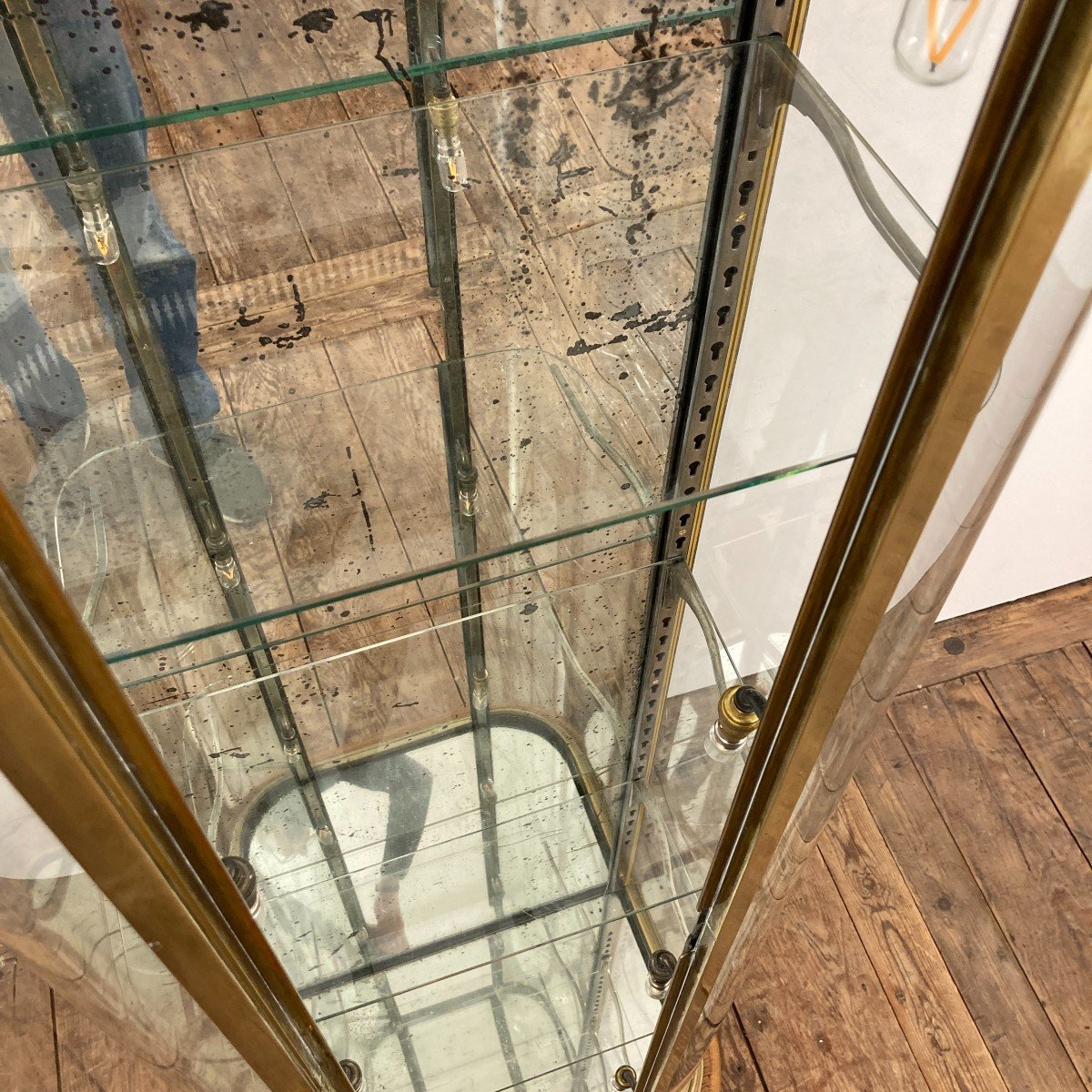 Vitrine en laiton 1900-photo-3