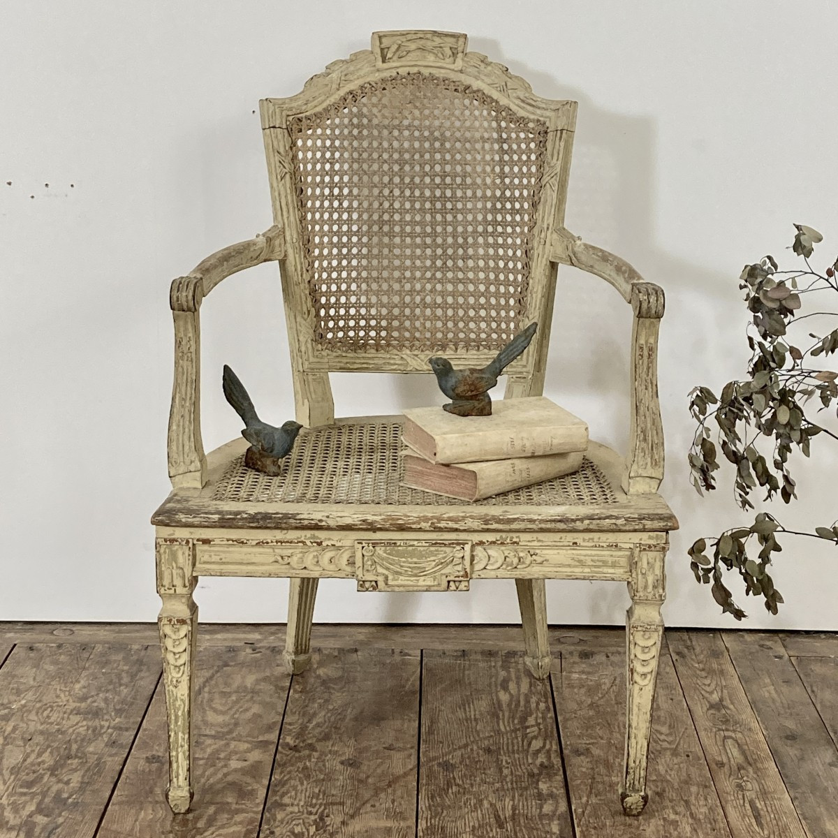 Louis XVI Period Caned Seat