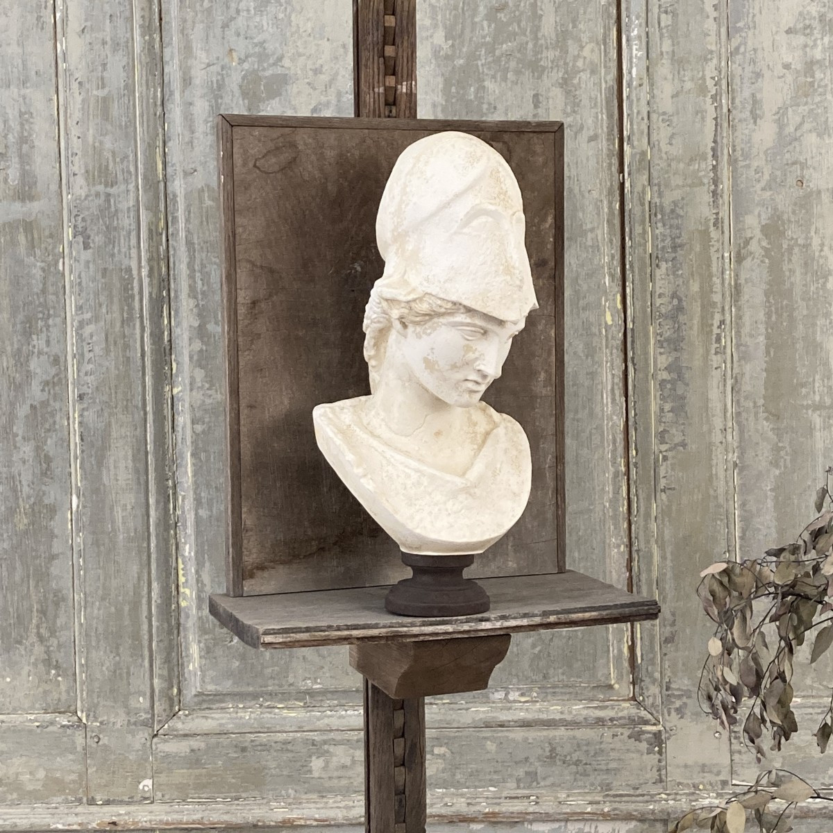 Buste d'Athéna en plâtre XIX