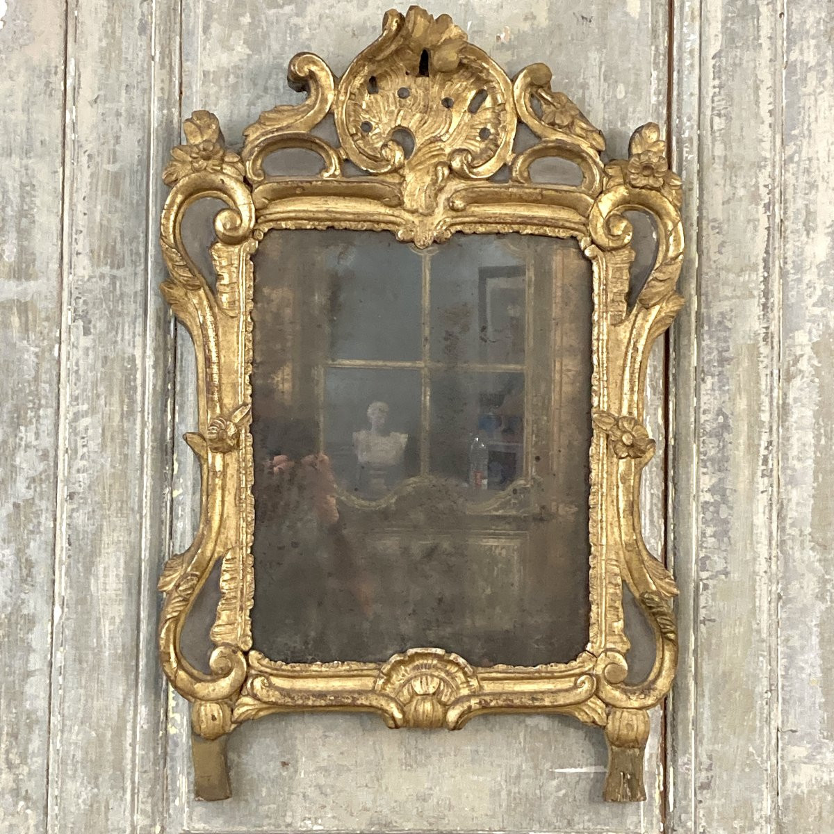 Miroir d'époque Louis XV-photo-2