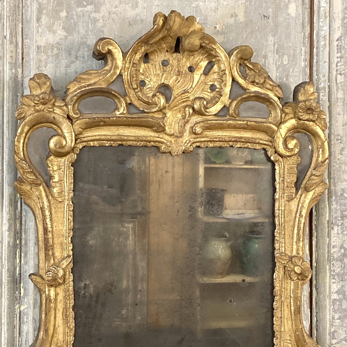 Miroir d'époque Louis XV-photo-3