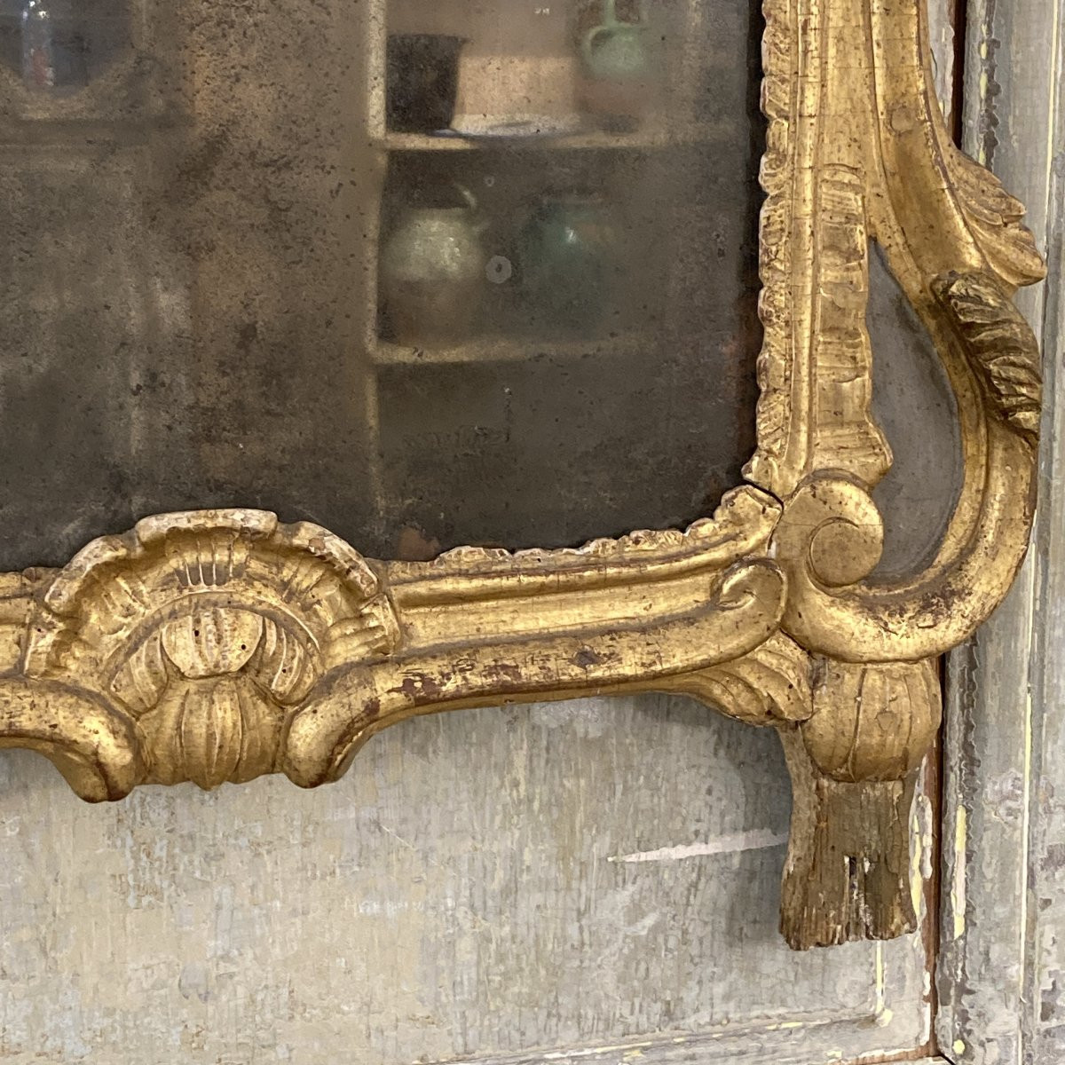 Miroir d'époque Louis XV-photo-5