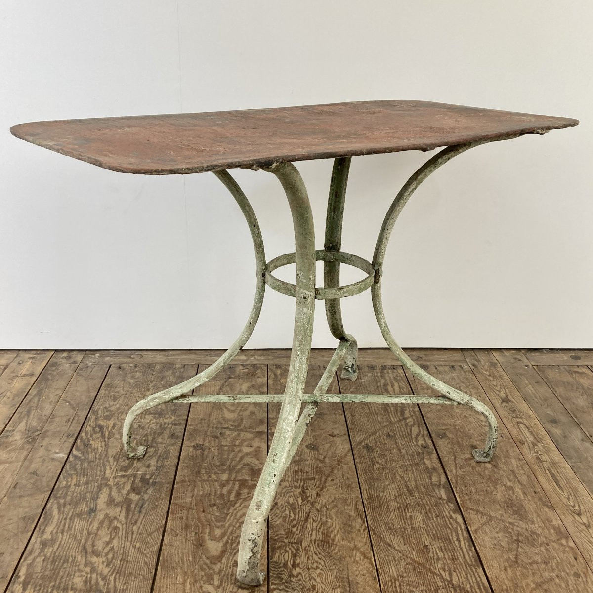 19th Century Riveted Wrought Iron Console Table-photo-5