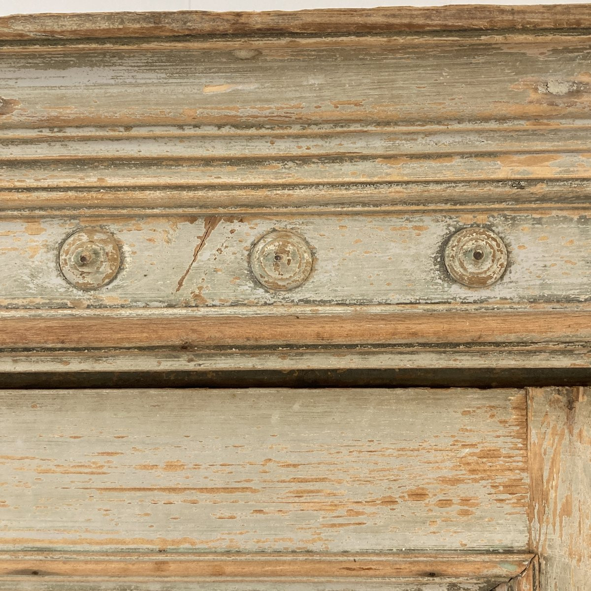 19th Century Painted Two-part Glass Sideboard-photo-4