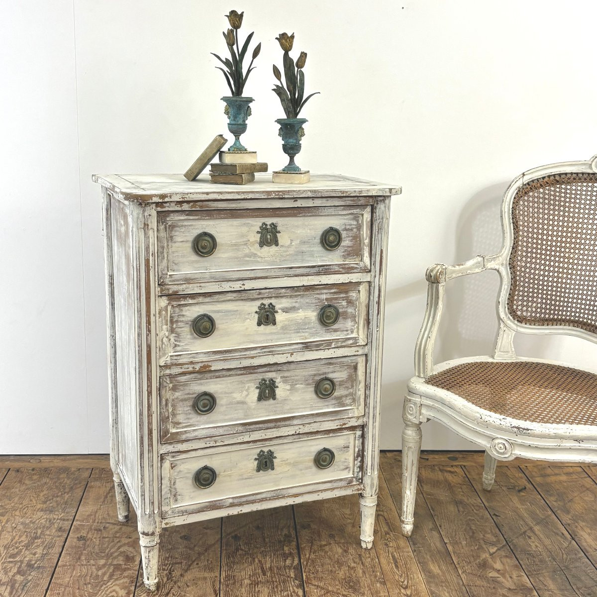 Demie commode d'époque Louis XVI-photo-7