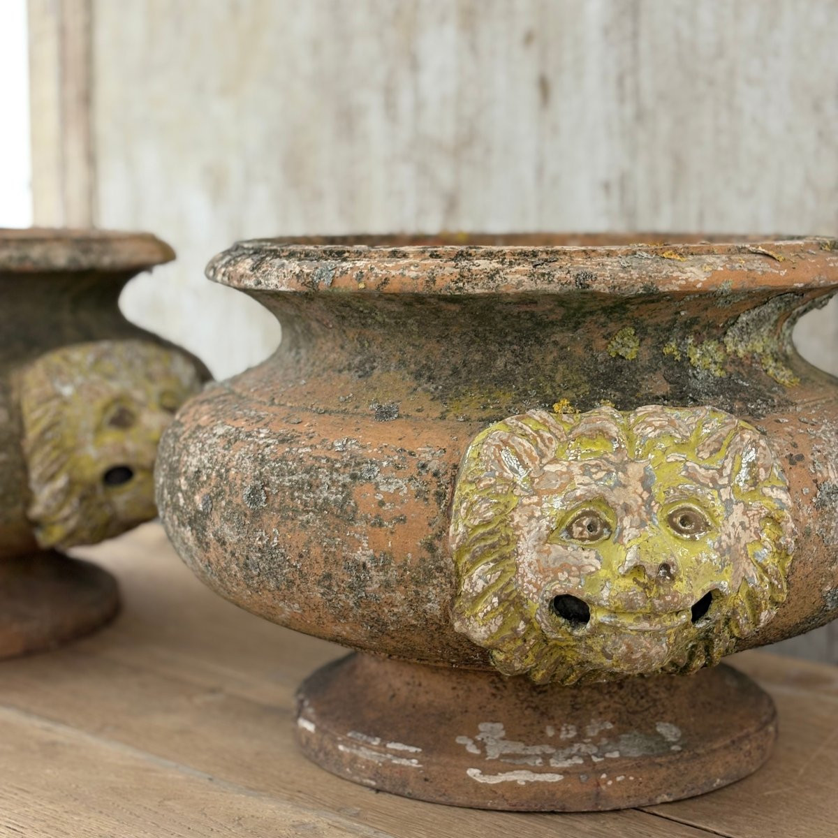 Pair Of 19th Century Terracotta Basins-photo-3