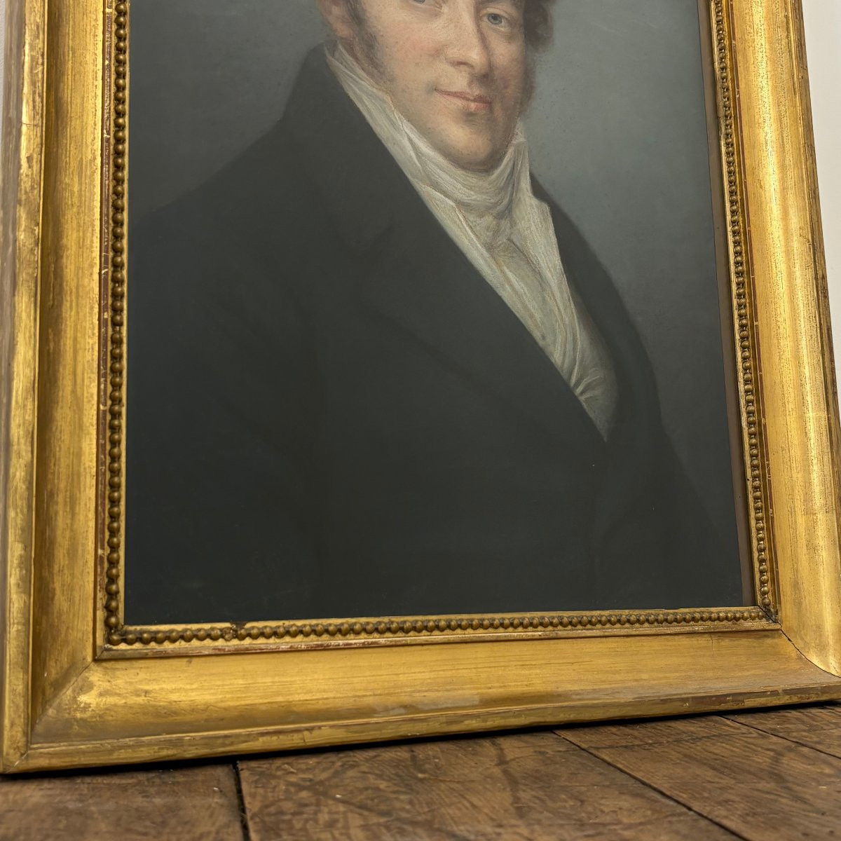 Paire de portraits d'époque Empire-photo-2