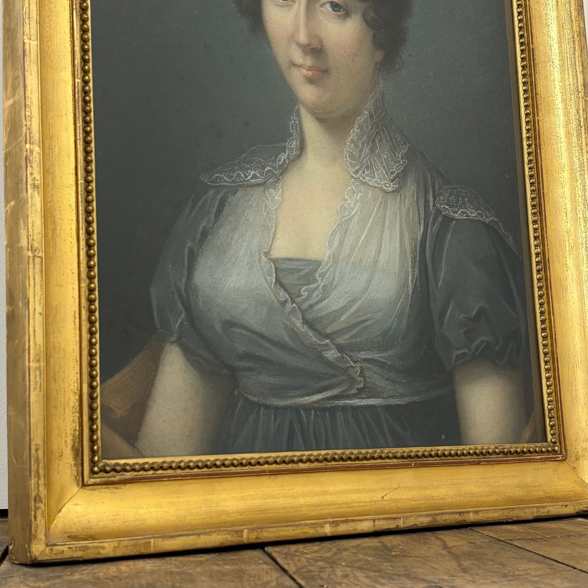 Paire de portraits d'époque Empire-photo-6
