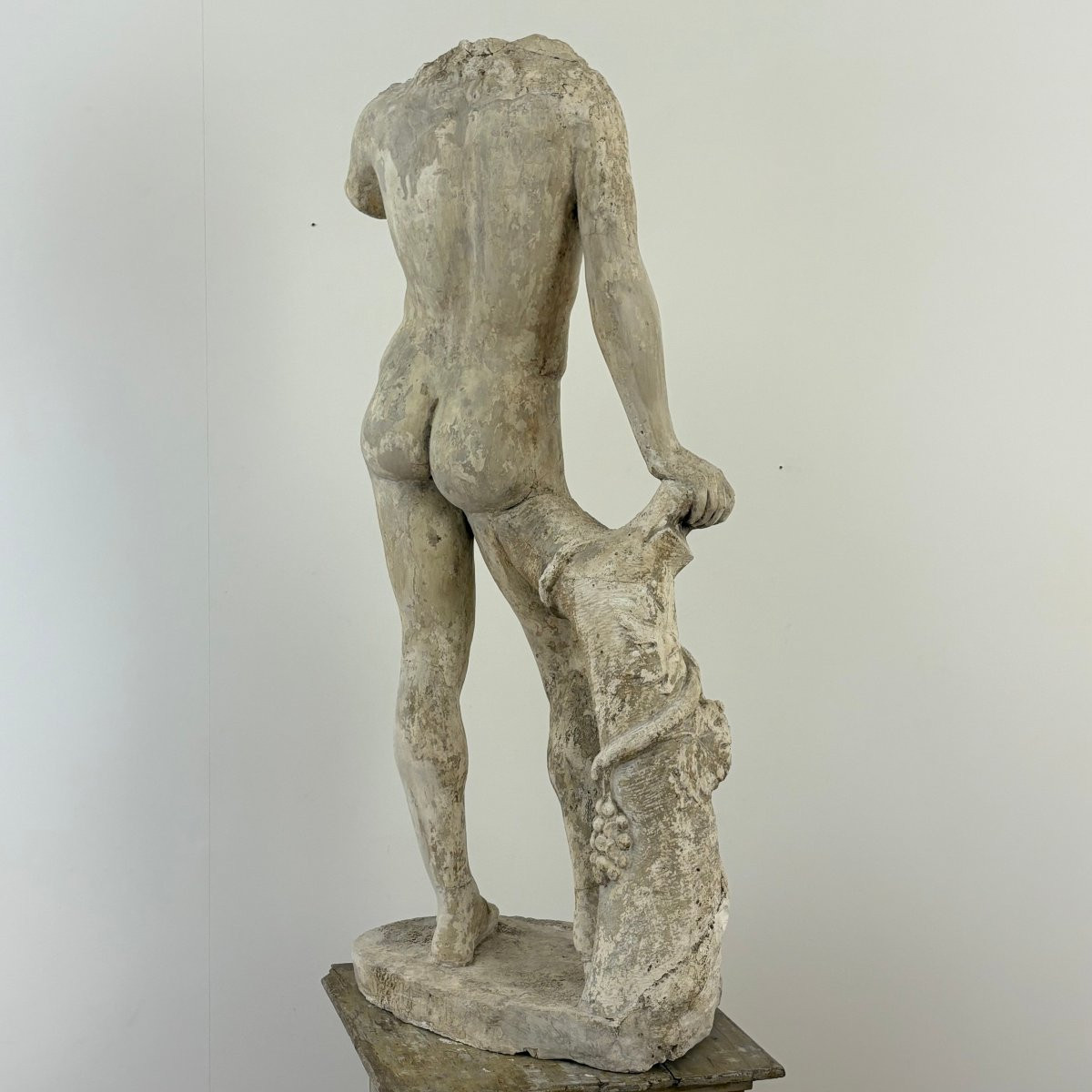 Large Plaster Cast In The Antique Style From The 19th Century-photo-3