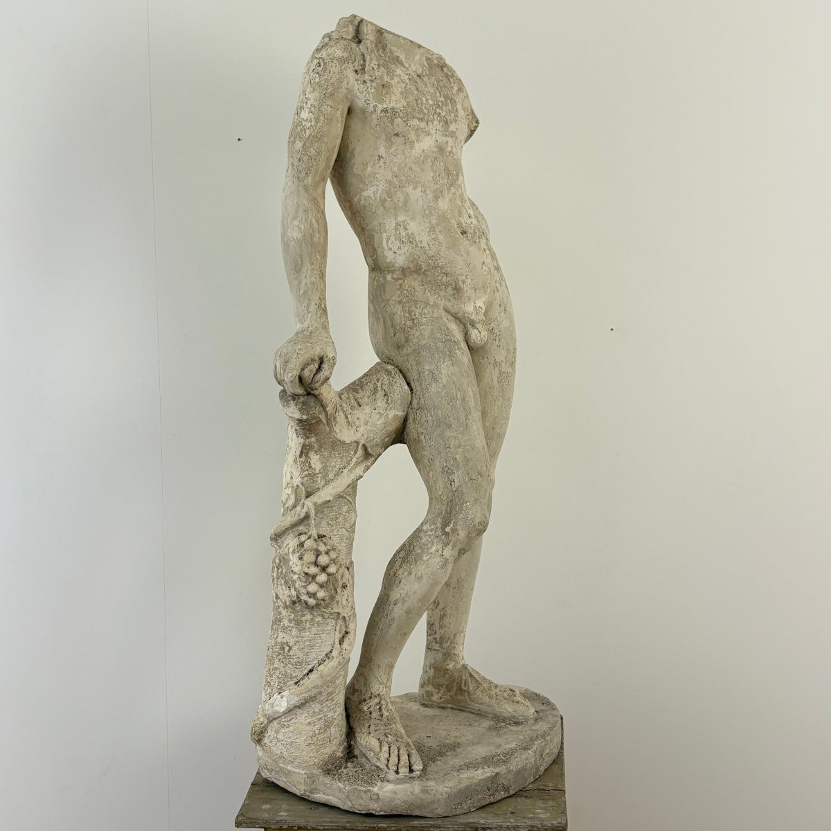 Large Plaster Cast In The Antique Style From The 19th Century-photo-4