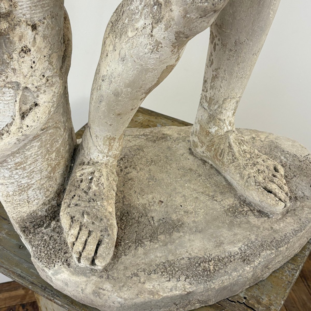 Large Plaster Cast In The Antique Style From The 19th Century-photo-1