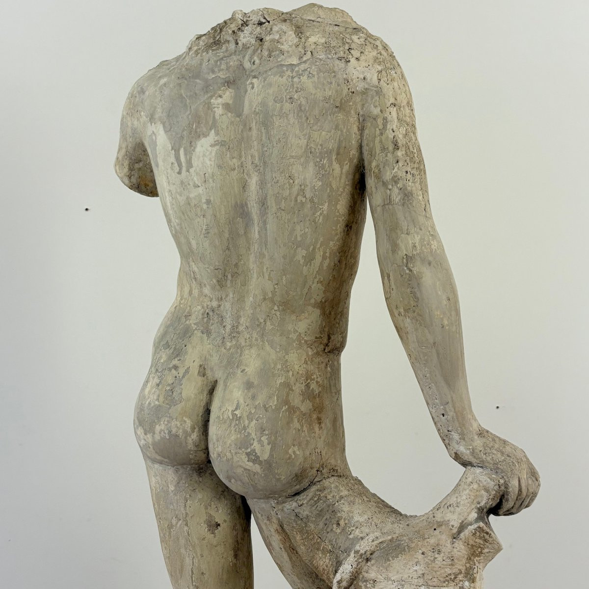 Large Plaster Cast In The Antique Style From The 19th Century-photo-3