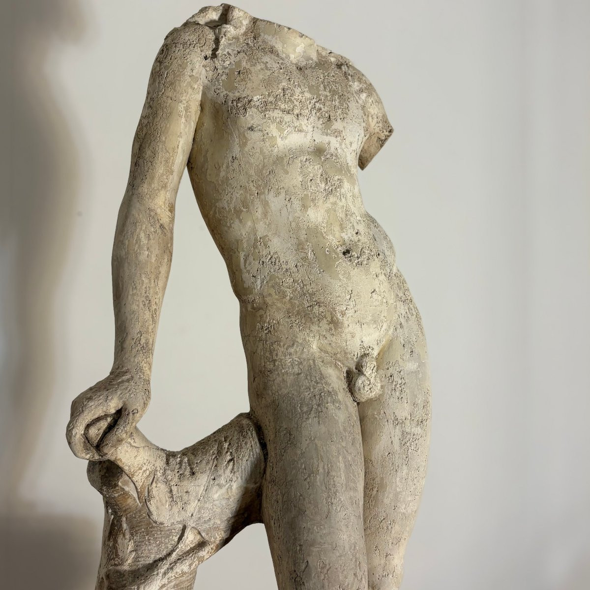 Large Plaster Cast In The Antique Style From The 19th Century-photo-7