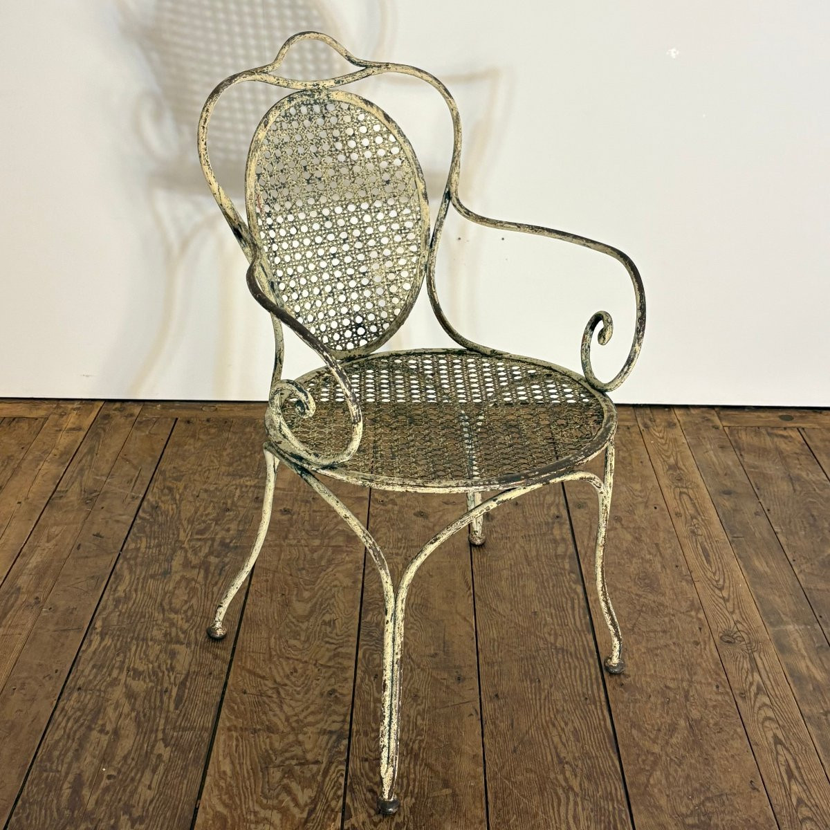Pair Of 19th Century Riveted Wrought Iron Seats-photo-2