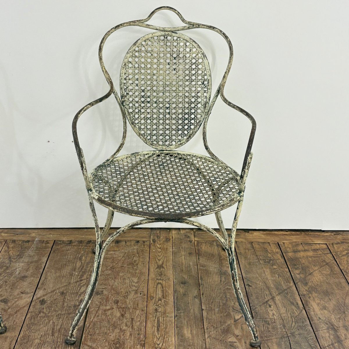 Pair Of 19th Century Riveted Wrought Iron Seats-photo-1