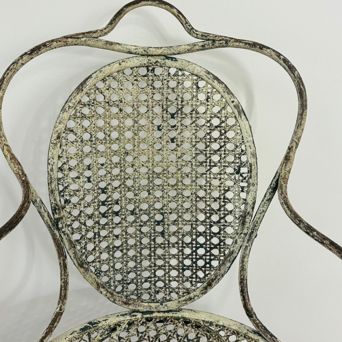 Pair Of 19th Century Riveted Wrought Iron Seats-photo-2