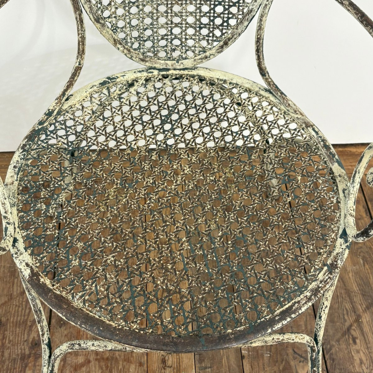 Pair Of 19th Century Riveted Wrought Iron Seats-photo-3