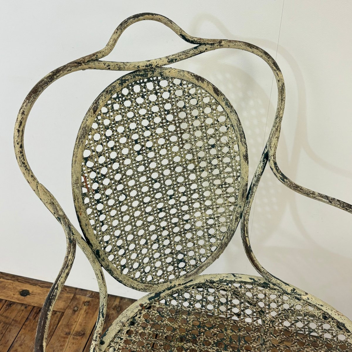 Pair Of 19th Century Riveted Wrought Iron Seats-photo-6