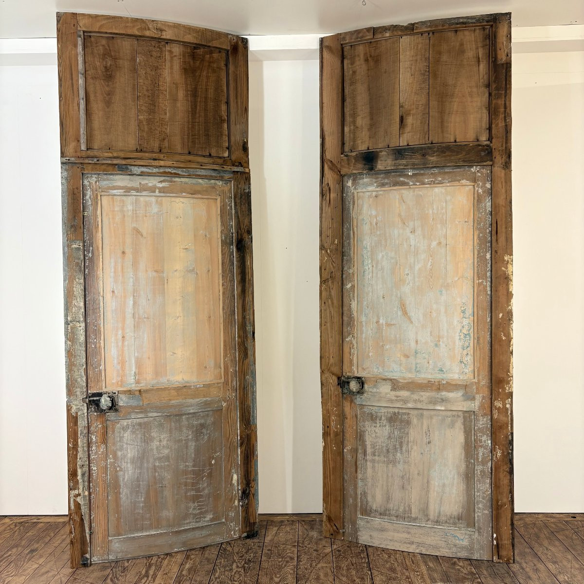 Paire de portes concaves XVIIIe-photo-4