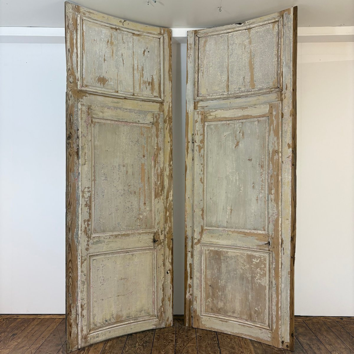Paire de portes concaves XVIIIe-photo-8