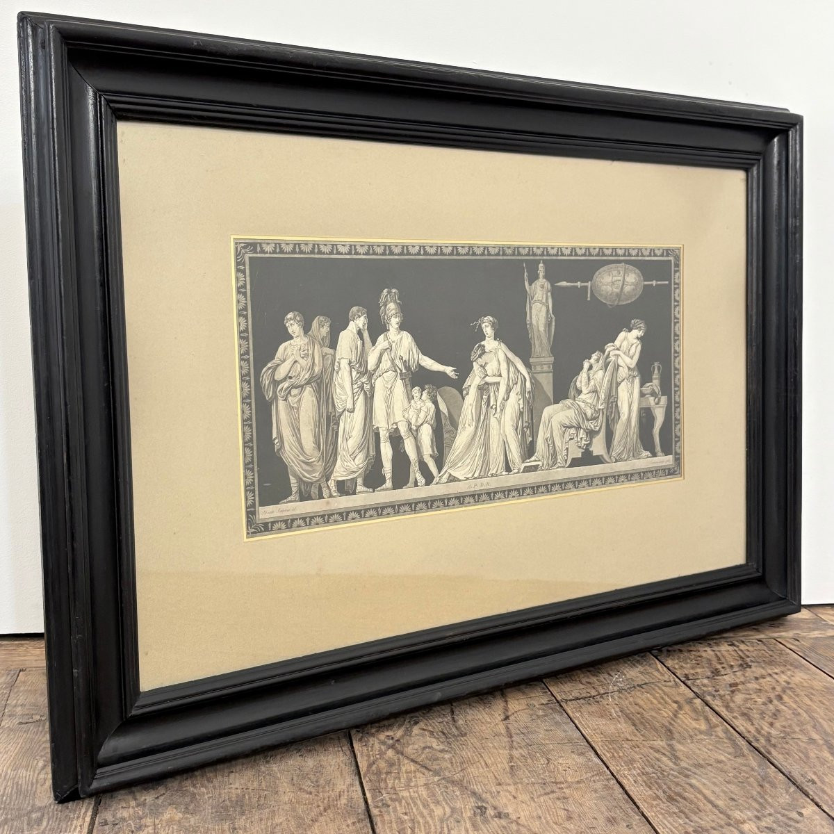 Paire de gravures à l'antique XVIIIe d'après Moitte-photo-2