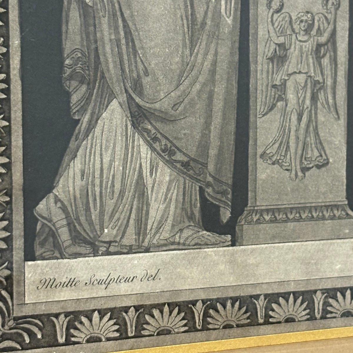 Paire de gravures à l'antique XVIIIe d'après Moitte-photo-7