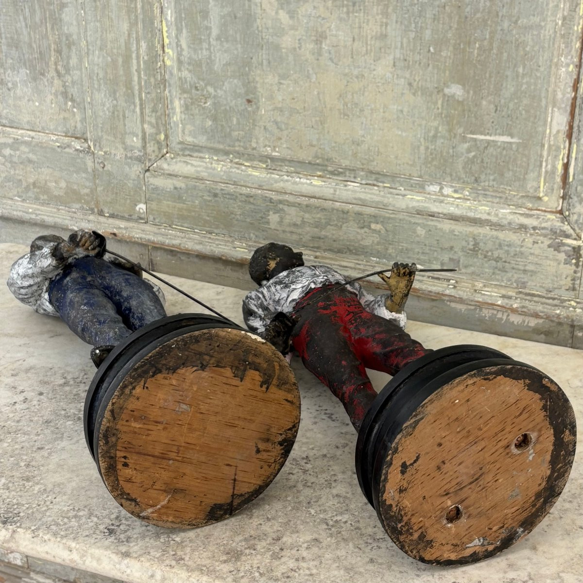 "the Duel," A Pair Of Subjects, Regulated, 19th Century-photo-7