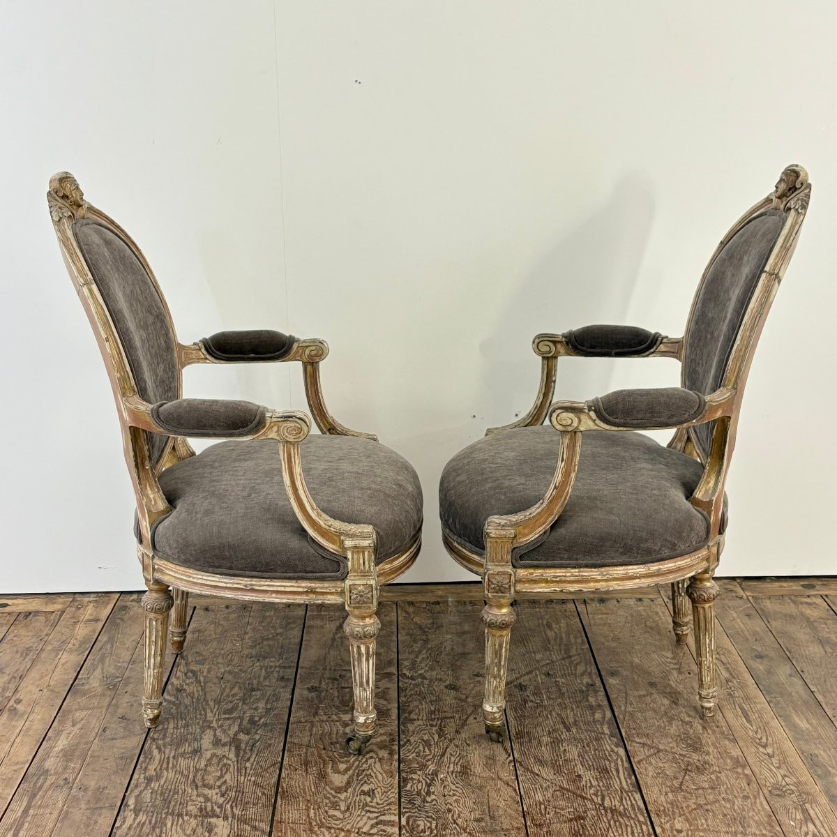 Pair Of Louis XVI Style Chairs-photo-1
