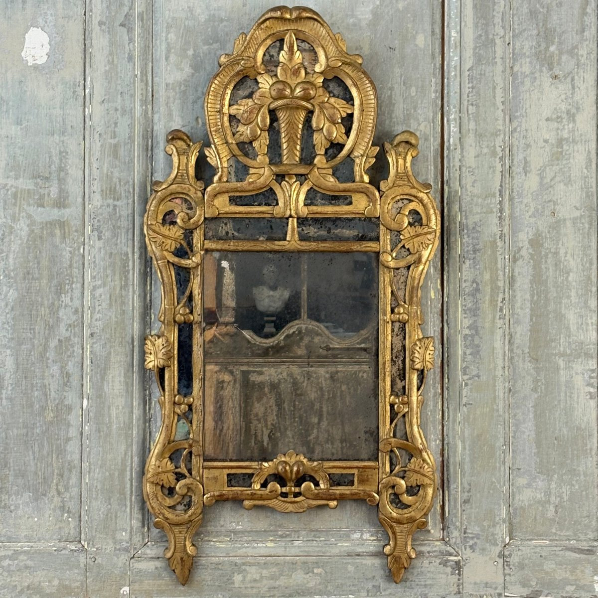 Miroir à parecloses Provençal XVIIIe-photo-3