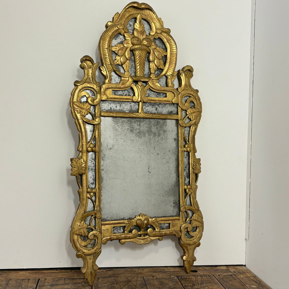 Miroir à parecloses Provençal XVIIIe-photo-4