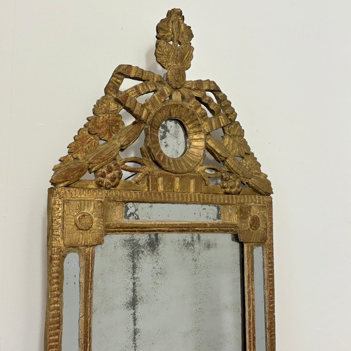Louis XVI Period Mirror With Side Panels-photo-4