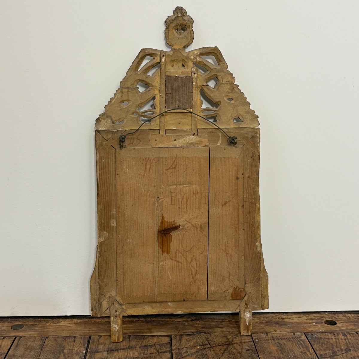 Louis XVI Period Mirror With Side Panels-photo-5